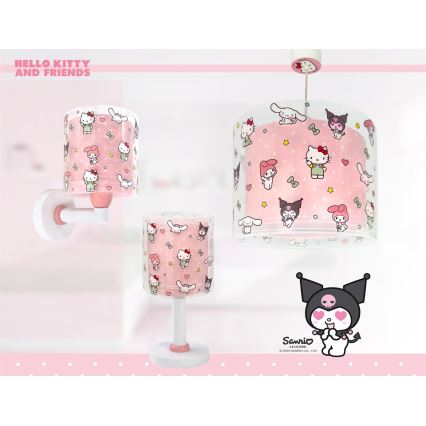 Dalber 41252 - Lustră pentru copii HELLO KITTY&FRIENDS 1xE27/15W/230V roz