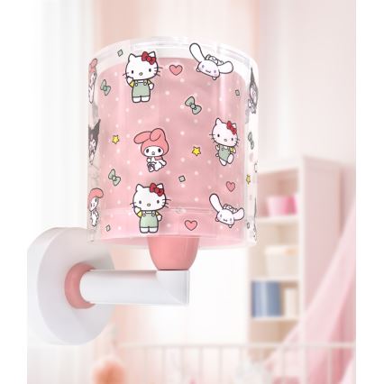 Dalber 41259 - Aplică de perete pentru copii HELLO KITTY & FRIENDS 1xE27/15W/230V, roz