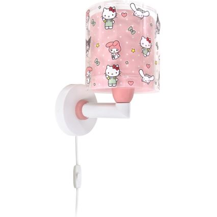 Dalber 41259 - Aplică de perete pentru copii HELLO KITTY & FRIENDS 1xE27/15W/230V, roz