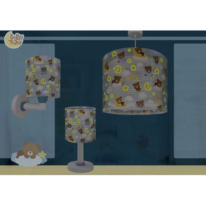 Dalber 41572T - Lustră pentru copii BABY TEDDY, 1xE27/15W/230V, albastră