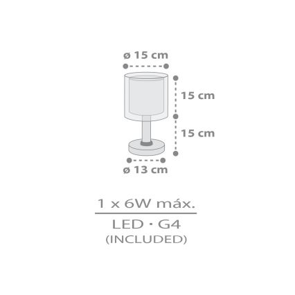 Dalber 41761E - Lampă LED pentru copii KAWAII FRIENDS 1xG4/4W/230V gri
