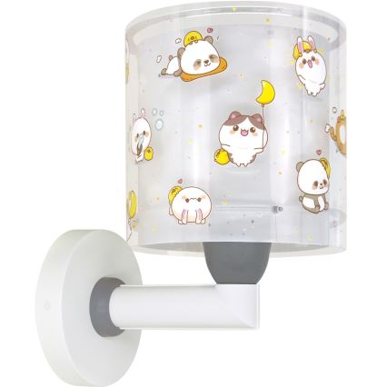 Dalber 41769E - Aplica de perete pentru copii KAWAII FRIENDS 1xE27/15W/230V gri