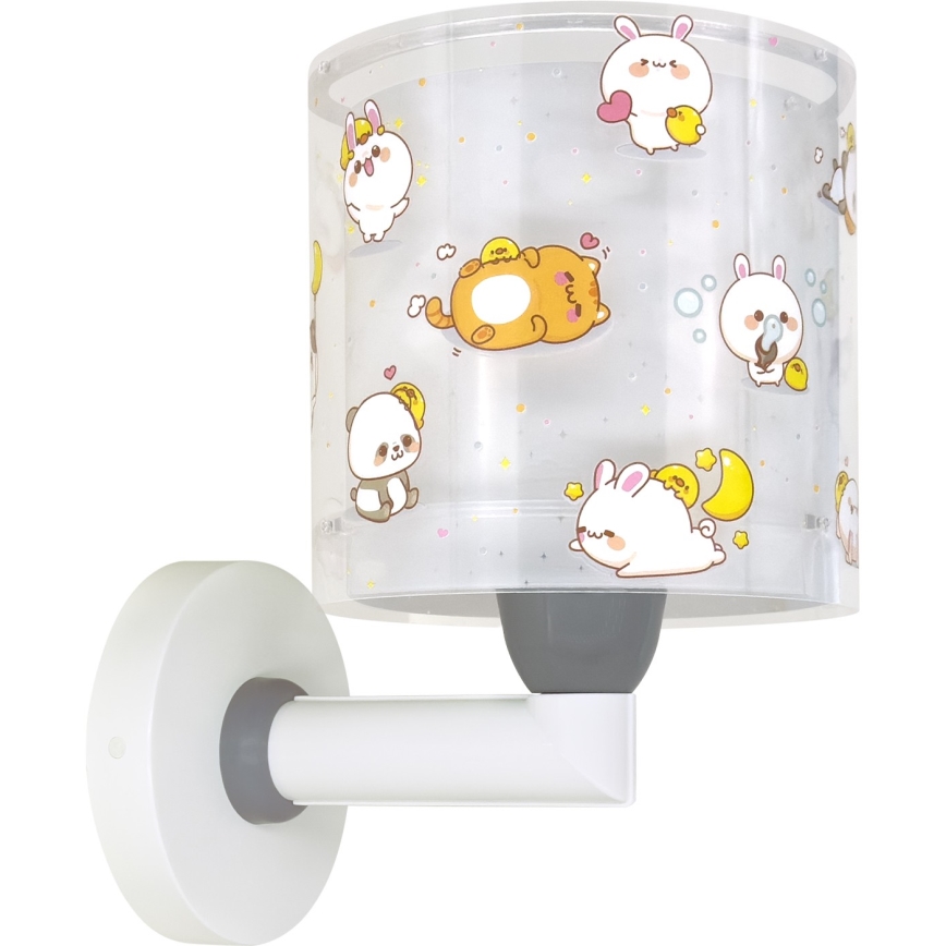 Dalber 41769E - Aplica de perete pentru copii KAWAII FRIENDS 1xE27/15W/230V gri