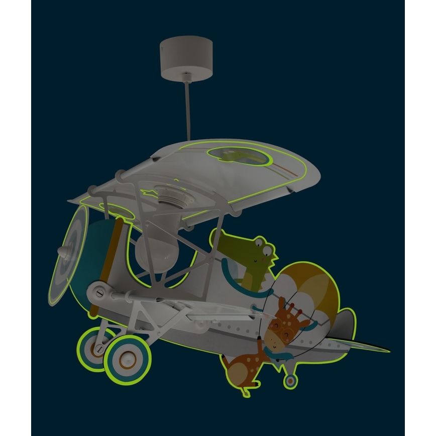 Dalber 54542 - Candelabru pentru copii LITTLE CROCODILE 1xE27/15W/230V