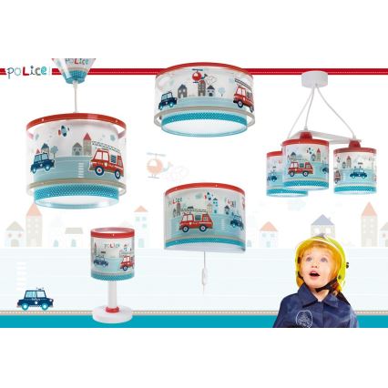 Dalber 60611N – lampă de veghe LED pentru copii POLICE, 1xG4/4W/230V, multicoloră