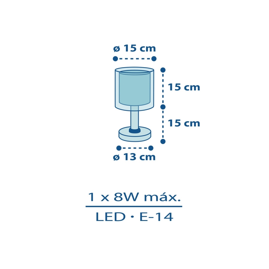 Dalber 60611N – lampă de veghe LED pentru copii POLICE, 1xG4/4W/230V, multicoloră