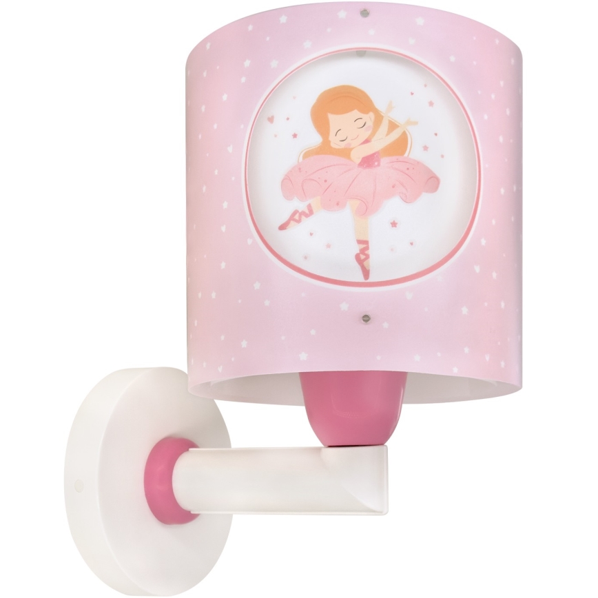 Dalber 60919 - Aplica de perete pentru copii PRINCESS DANCE 1xE27/15W/230V roz