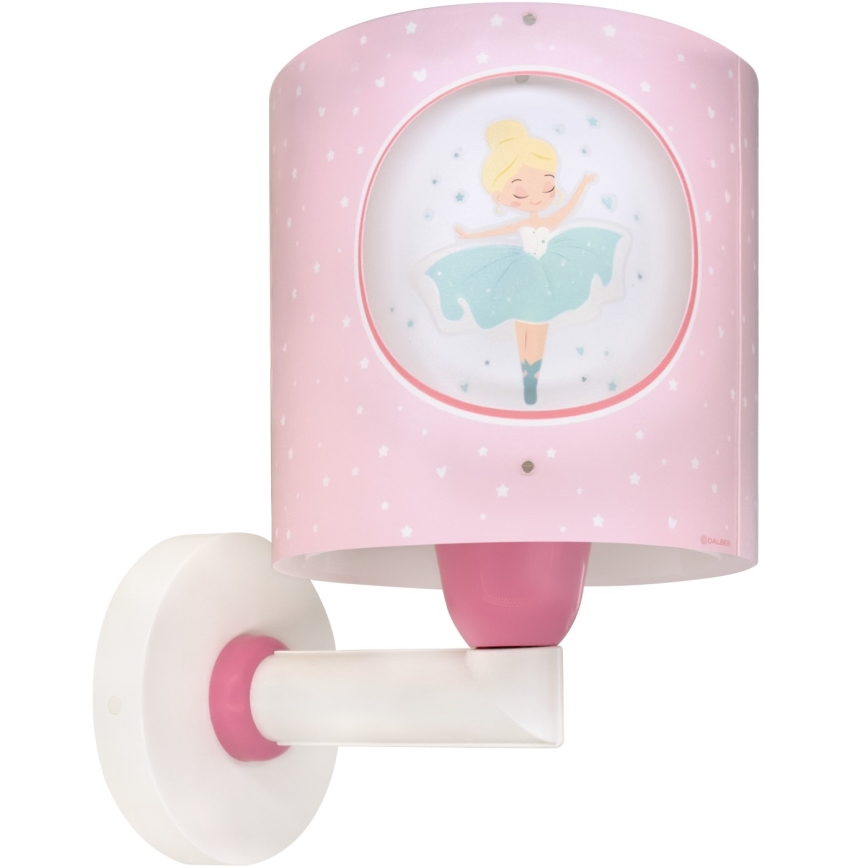 Dalber 60919 - Aplica de perete pentru copii PRINCESS DANCE 1xE27/15W/230V roz