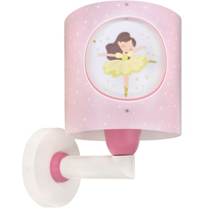 Dalber 60919 - Aplica de perete pentru copii PRINCESS DANCE 1xE27/15W/230V roz