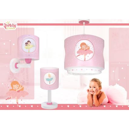 Dalber 60919 - Aplica de perete pentru copii PRINCESS DANCE 1xE27/15W/230V roz