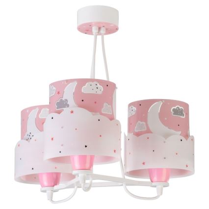 Dalber 61237S - Lustră copii MOON 3xE27/60W/230V
