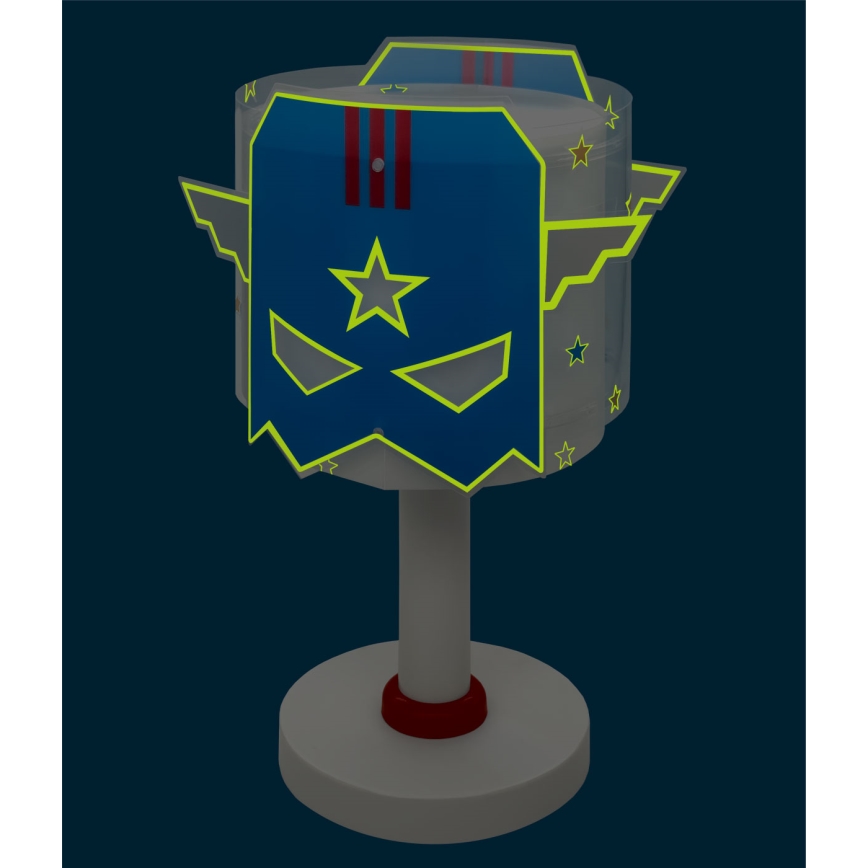 Dalber 61811N - Lampă de noptieră LED pentru copii BLUE HERO 1xG4/4W/230V alb/albastru