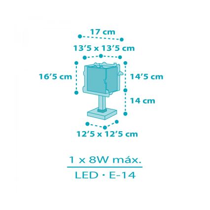 Dalber 63351N - Lampă LED pentru copii ROCKET 1xG4/4W/230V, multicoloră