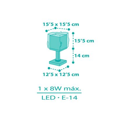 Dalber 63441N - Lampă de noptieră LED pentru copii MERMAIDS 1xG4/4W/230V multicoloră