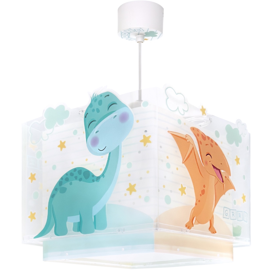 Dalber 63452 - Lustră pentru copii BABY DINOS 1xE27/15W/230V multicoloră