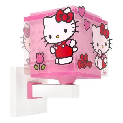 Dalber 73269 - Lampă de perete pentru copii HELLO KITTY 1xE27/15W/230V, roz