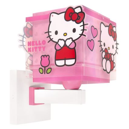 Dalber 73269 - Lampă de perete pentru copii HELLO KITTY 1xE27/15W/230V, roz
