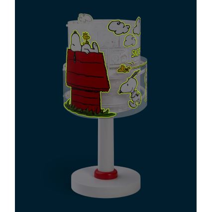 Dalber 76301 - Lampă de veghe LED pentru copii SNOOPY 1xG4/4W/230V alb/roșu