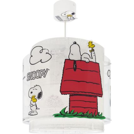 Dalber 76302 - Lustră pentru copii SNOOPY 1xE27/15W/230V alb/roșu