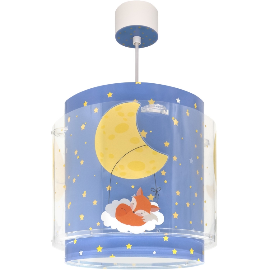 Dalber 76632 - Lustră pentru copii MOON DREAMS 1xE27/15W/230V albastru