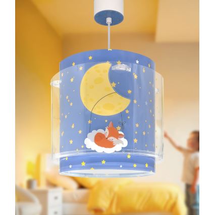 Dalber 76632 - Lustră pentru copii MOON DREAMS 1xE27/15W/230V albastru