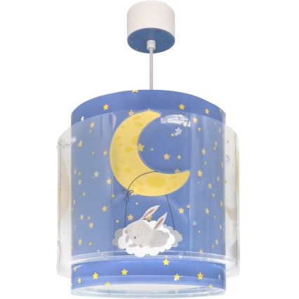 Dalber 76632 - Lustră pentru copii MOON DREAMS 1xE27/15W/230V albastru