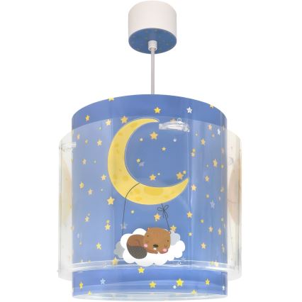 Dalber 76632 - Lustră pentru copii MOON DREAMS 1xE27/15W/230V albastru