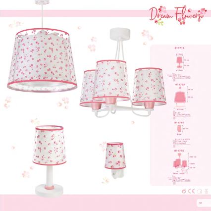 Dalber 81175S - LED Lampă în priză DREAM FLOWERS 1xE14/0,3W/230V