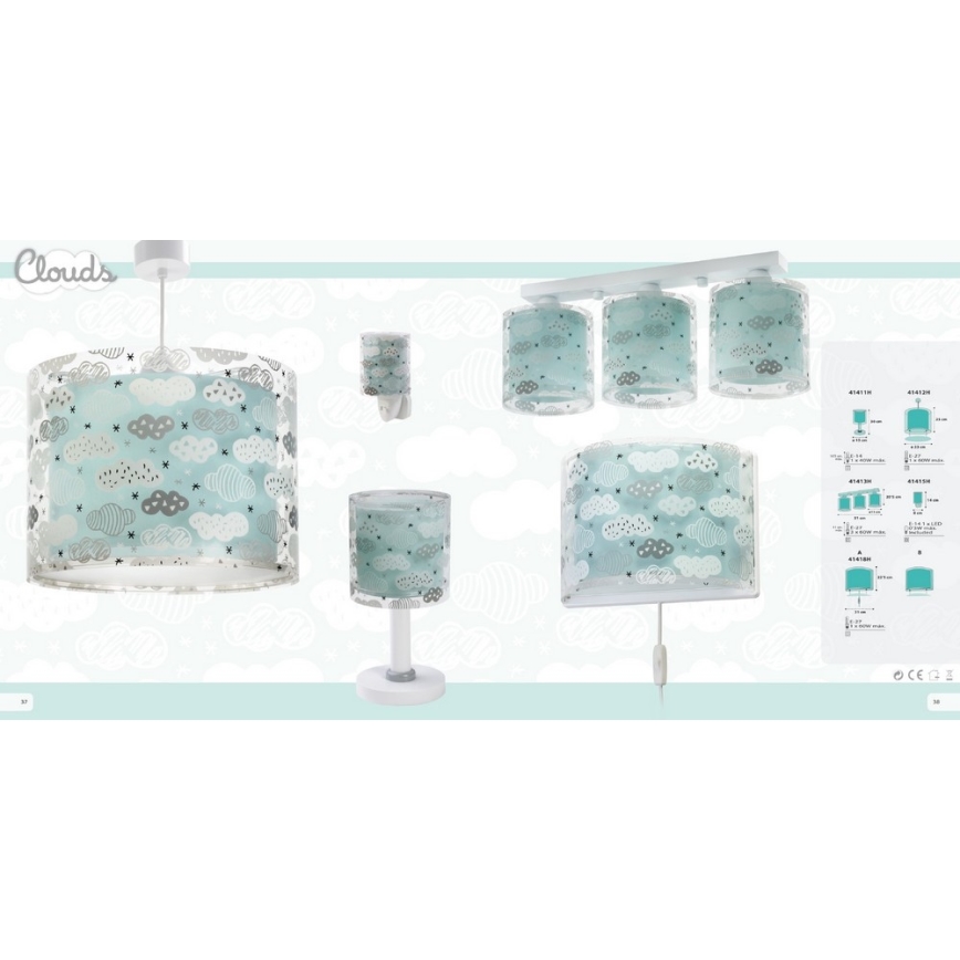 Dalber D-41413H -  Plafoniera CLOUDS 3xE27/60W/230V