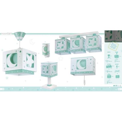 Dalber D-63233NH - Plafonieră copii MOONLIGHT 3xE27/60W/230V