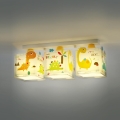 Dalber D-73453 - Plafonieră copii DINOS 3xE27/60W/230V