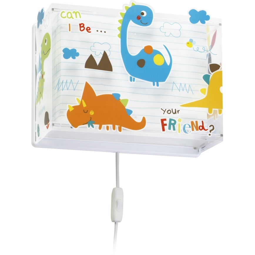 Dalber D-73458 - Aplică perete copii DINOS 1xE27/60W/230V