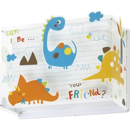 Dalber D-73458 - Aplică perete copii DINOS 1xE27/60W/230V