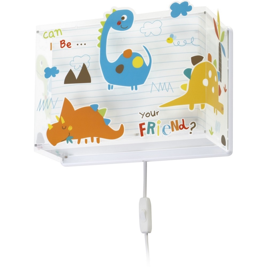 Dalber D-73458 - Aplică perete copii DINOS 1xE27/60W/230V