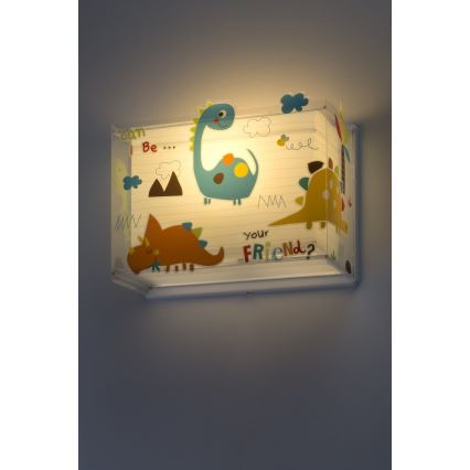 Dalber D-73458 - Aplică perete copii DINOS 1xE27/60W/230V