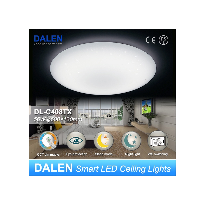 Dalen DL-C408TX - LED Plafonieră STAR SKY LED/56W/230V