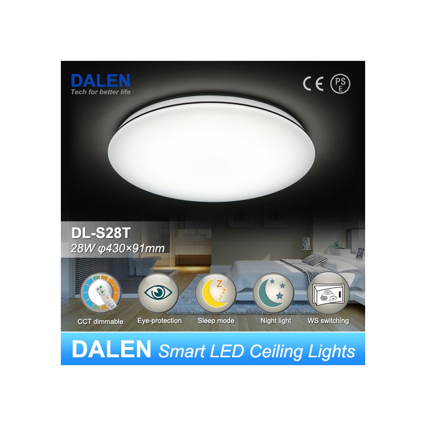 Dalen DL-S28T - LED  Plafoniera CLASSIC LED/28W/230V