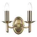 Där Lighting AMB0975 - Aplică de perete AMBASSADOR 2xE14/40W/230V alamă