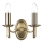 Där Lighting AMB0975 - Aplică de perete AMBASSADOR 2xE14/40W/230V alamă