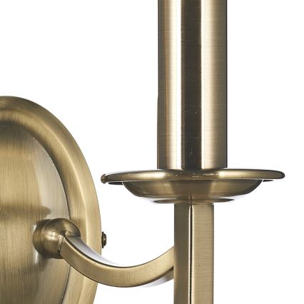 Där Lighting AMB0975 - Aplică de perete AMBASSADOR 2xE14/40W/230V alamă