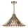 Där Lighting ARD866 - Lustru suspendat pe lanț ARDECHE 1xE27/60W/230V, alamă/maro fumuriu