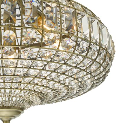 Där Lighting ASM0675 - Candelabru suspendat pe lanț ASMARA 6xE14/40W/230V din alamă