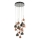 Där Lighting AUR1564 - Lustru suspendat pe cablu AURELIA 15xG4/10W/230V negru/cupru