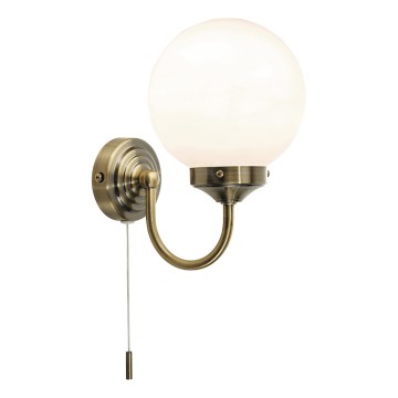 Där Lighting BAR0775 - Aplică de perete pentru baie BARCLAY 1xE14/40W/230V IP44 alamă