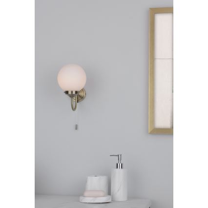 Där Lighting BAR0775 - Aplică de perete pentru baie BARCLAY 1xE14/40W/230V IP44 alamă