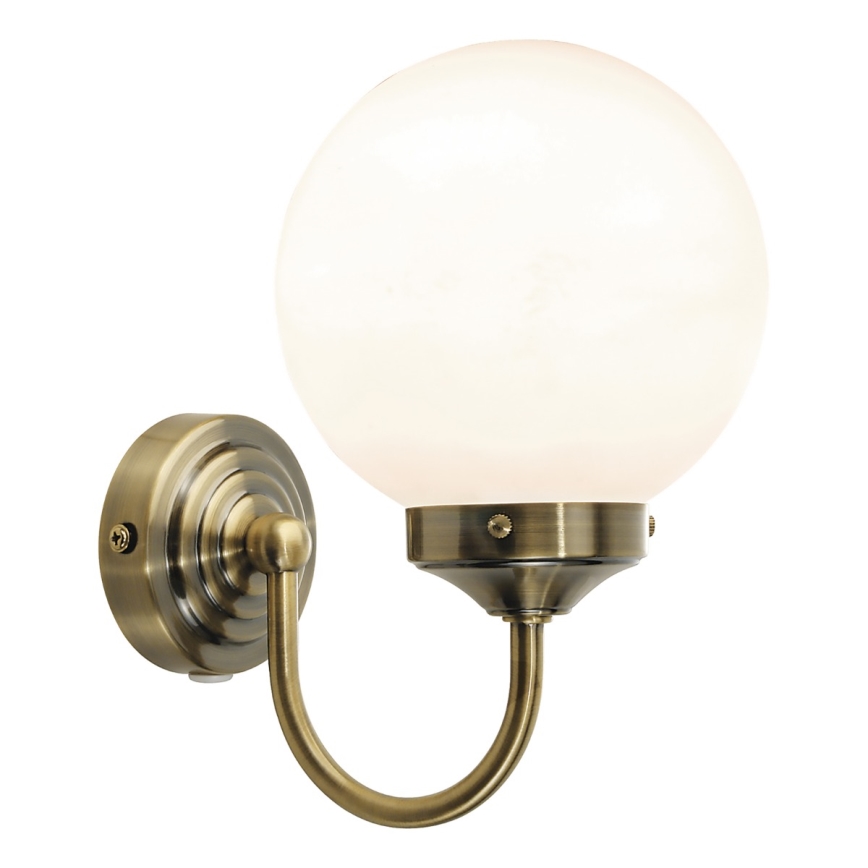Där Lighting BAR0775 - Aplică de perete pentru baie BARCLAY 1xE14/40W/230V IP44 alamă
