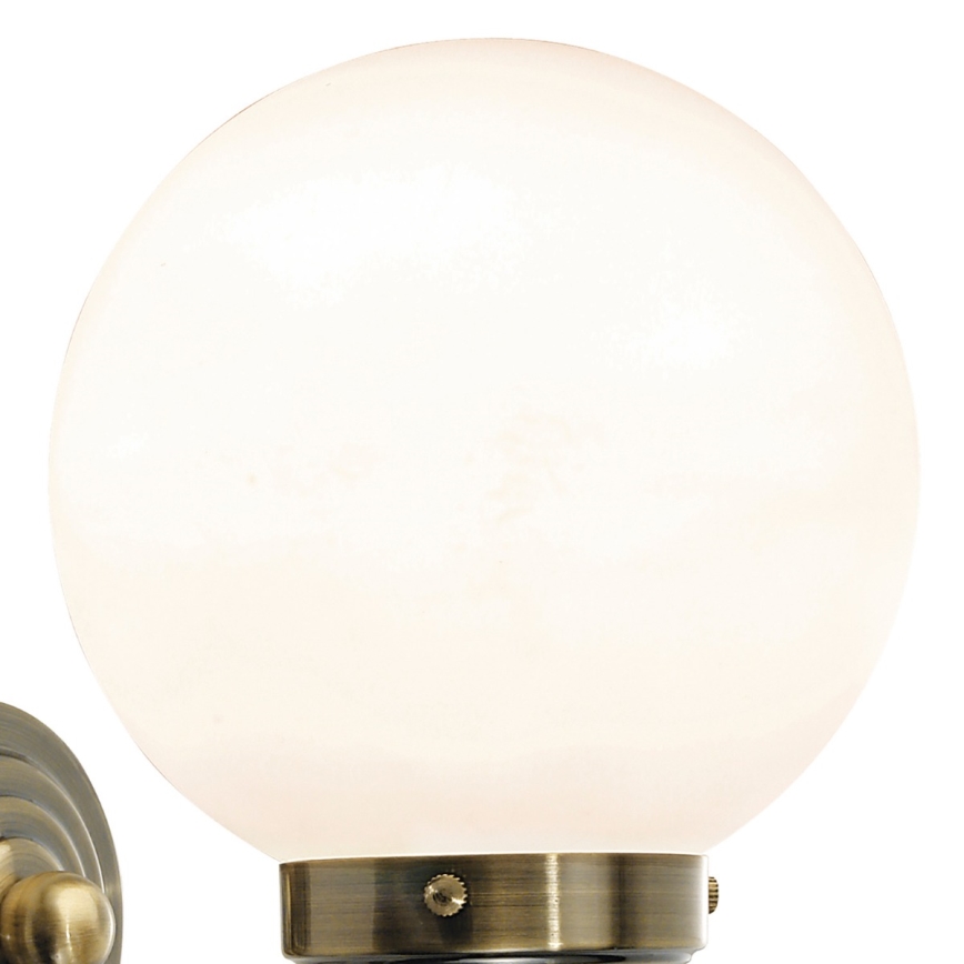 Där Lighting BAR0775 - Aplică de perete pentru baie BARCLAY 1xE14/40W/230V IP44 alamă