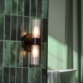 Där Lighting BOL0922 - Aplica de perete pentru baie BOLTON 2xG9/5W/230V IP44 neagră