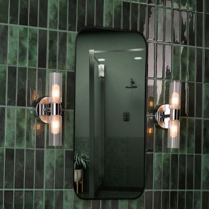 Där Lighting BOL0950 - Aplica de baie BOLTON 2xG9/5W/230V IP44 crom lucios