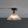 Där Lighting BOY0175 - Plafonieră BOYD 1xE27/60W/230V Ø 25 cm alamă/sticlă clară